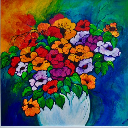 Dazzling Poppies
48 x 48