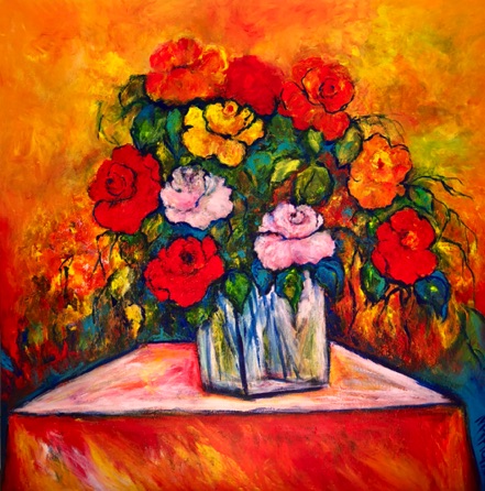 Sometimes It's Roses
48 x 48
